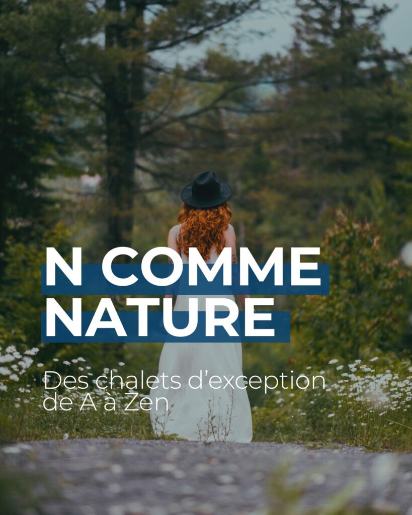 N comme Nature. 🌳🦌 Nos chalets ne sont pas « près » de la nature, ils sont au milieu de